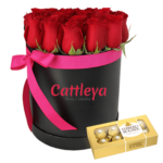 Box/Chocolate con 20 rosas