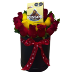 Box/Chocolate con 18 rosas